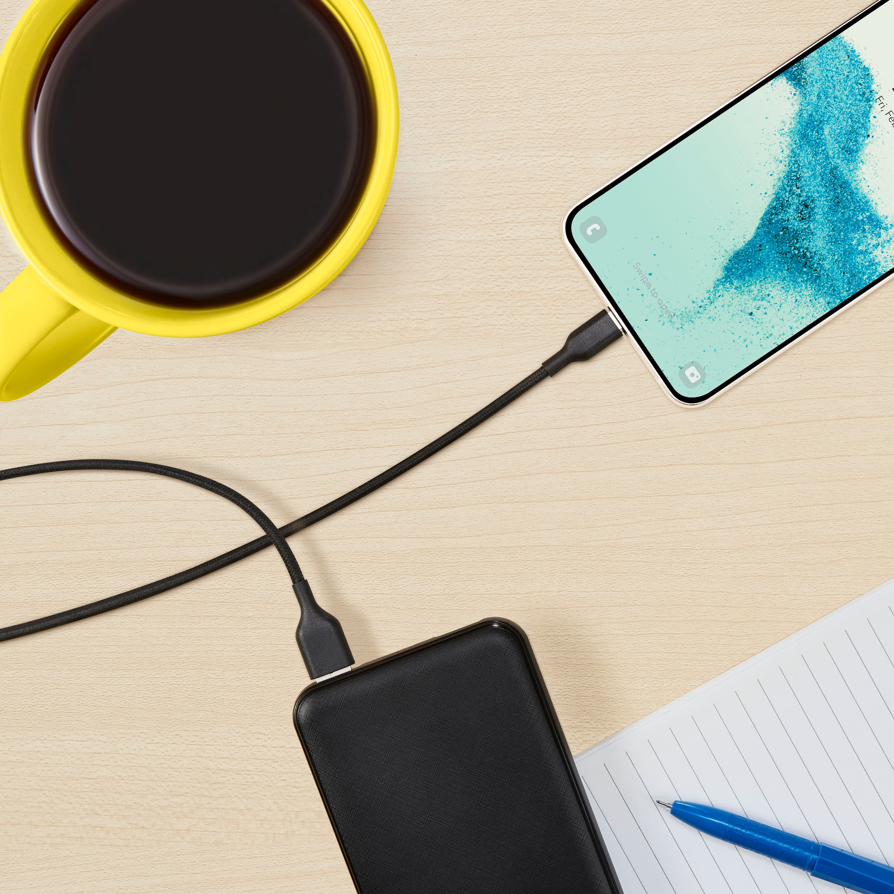 The text on the image is "Fri, 1 Swipe-to-open 0".