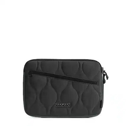 Front. Bagsmart - Paz 14 Inch Laptop Sleeve Case, Shockproof Laptop Cover Compatible for MacBook Air Dell HP Lenovo Asus Acer - Black.
