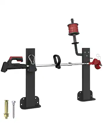 Front. Skar Audio - 4 Place Weed Eater Rack For Open Trailer Weedeater With Lockable Hasp Mount On Landscape Truck Enclosed Tri... - 1 Place.