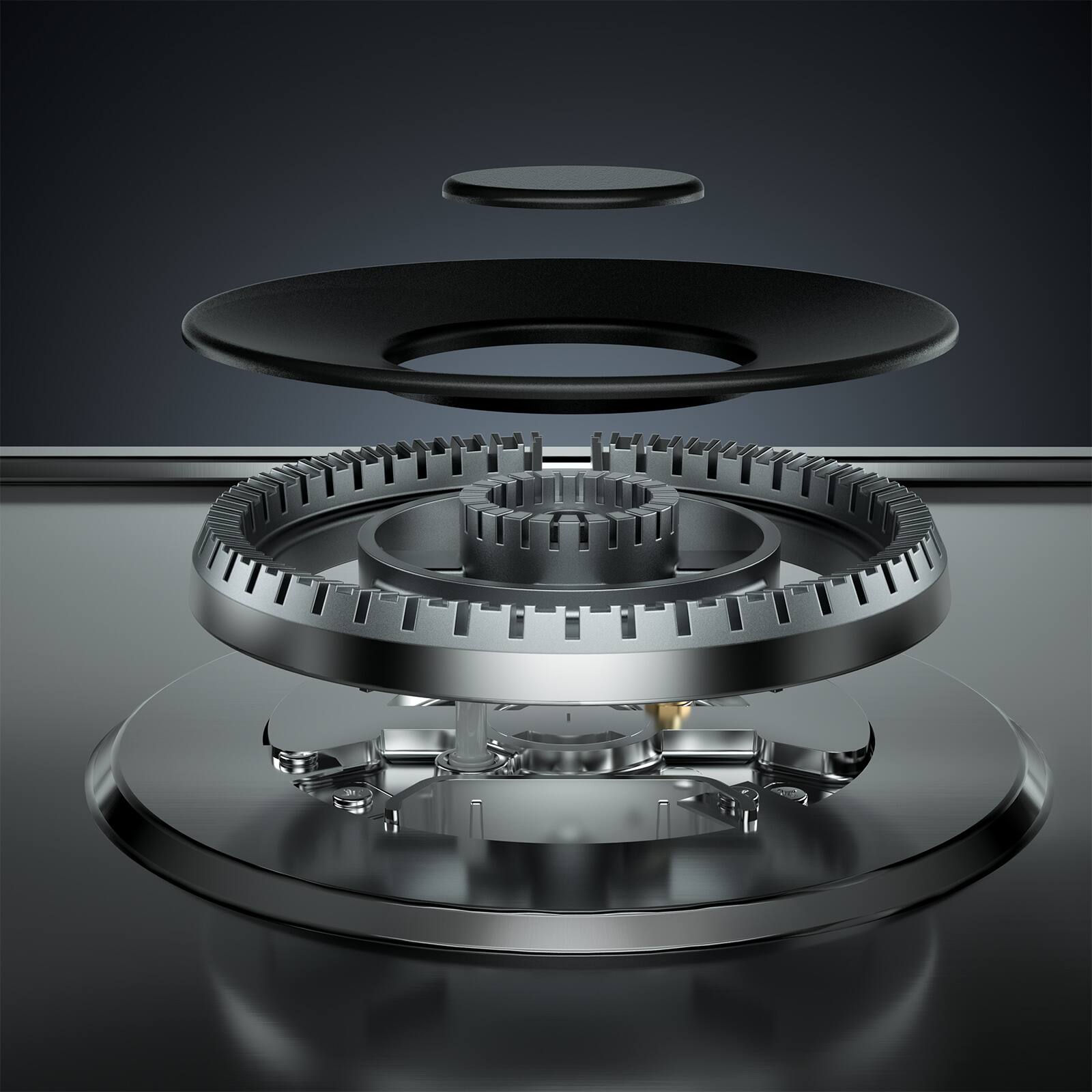 Angle. Empava - 30 in. 5 Burners Recessed Natural Gas Cooktop - Stainless Steel.