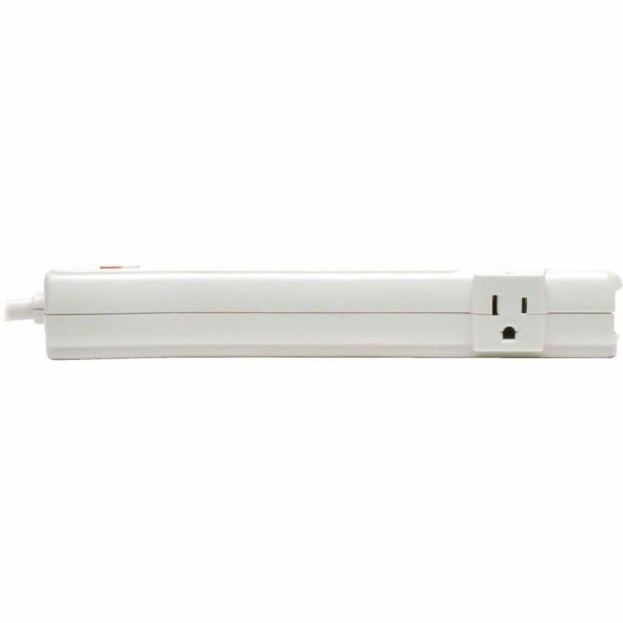 Alt View 5. Tripp Lite - Eaton Tripp Lite Series Protect It! 7-Outlet Surge Protector, 12 ft. (3.66 m) Cord, 1080 Joules, Fax/Modem Protection - Unknown.