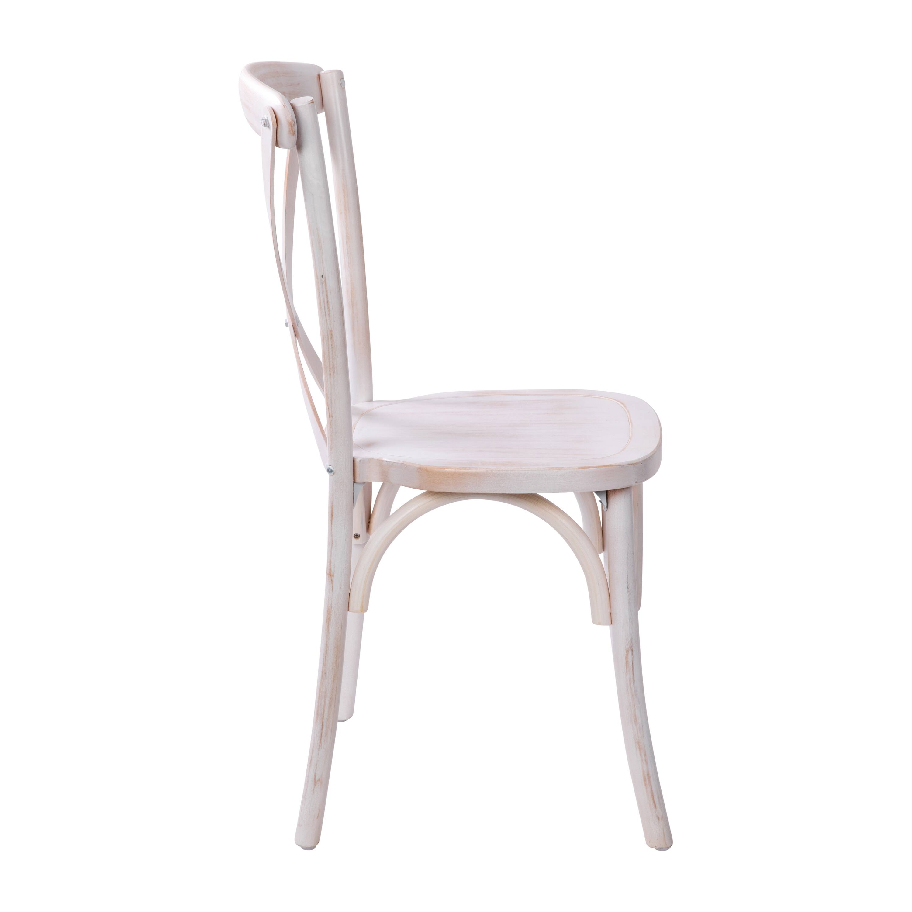 Alt View 9. Emma + Oliver - 2-pack X-Back Chair - Lime Wash.