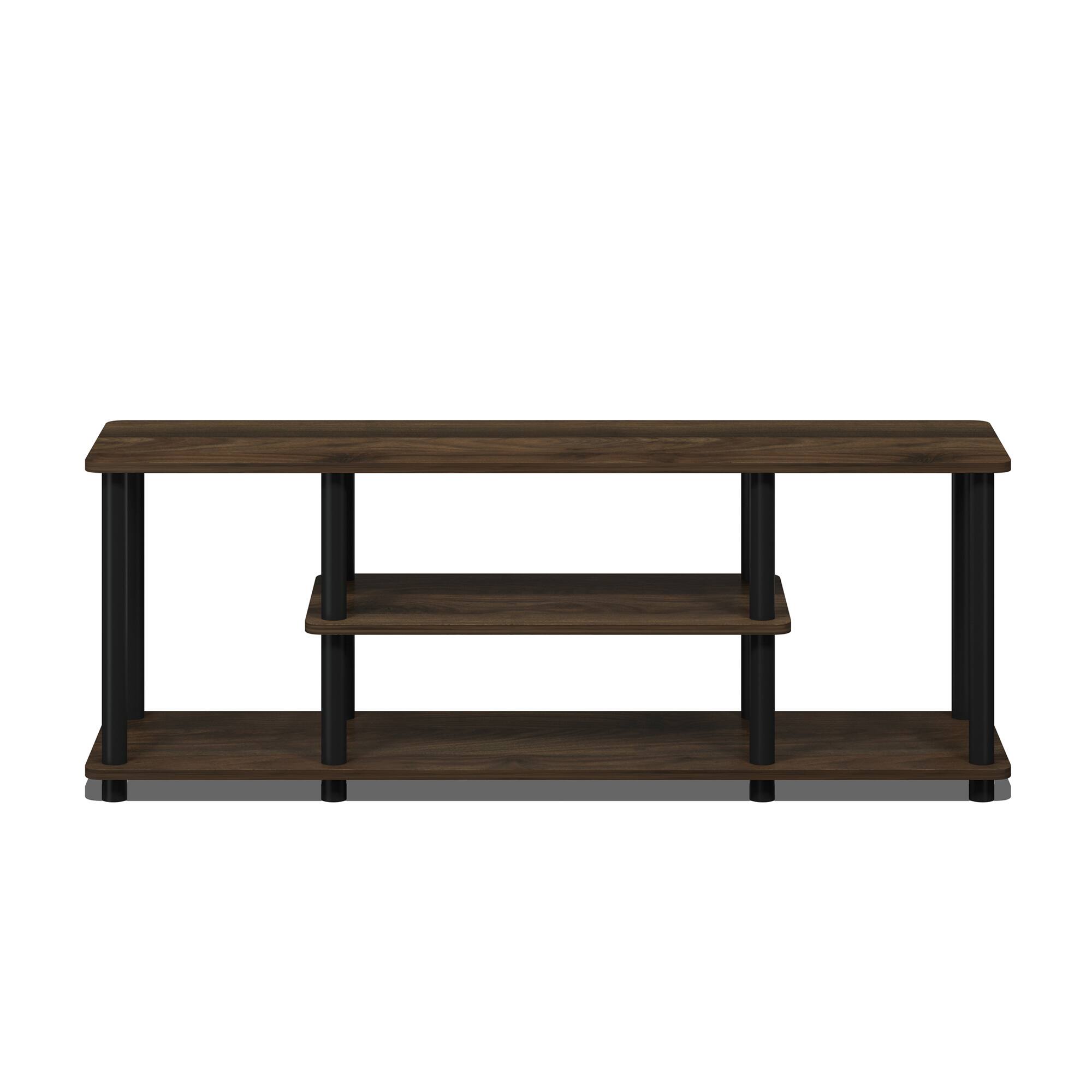 Alt View 2. Furinno - Turn-N-Tube No Tools 3D 3-Tier Entertainment TV Stands - Columbia Walnut/Black.
