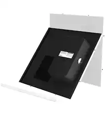 Front. Bogen - CSD2X2U-V2 Drop-In Ceiling Speaker With Back Can - White.