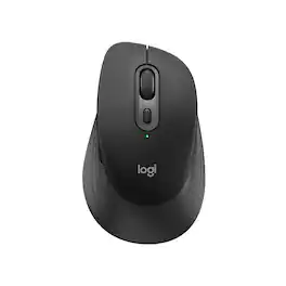 Logitech - Signature Comfort M840 L Wireless Bluetooth Mouse with Silent Clicks and Customizable Buttons - Wireless - Black