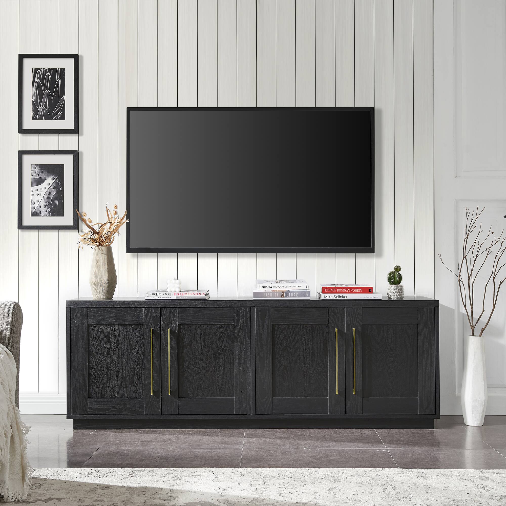 Alt View 35. Camden&Wells - Tillman TV Stand for Most TVs up to 75" - Black Grain.