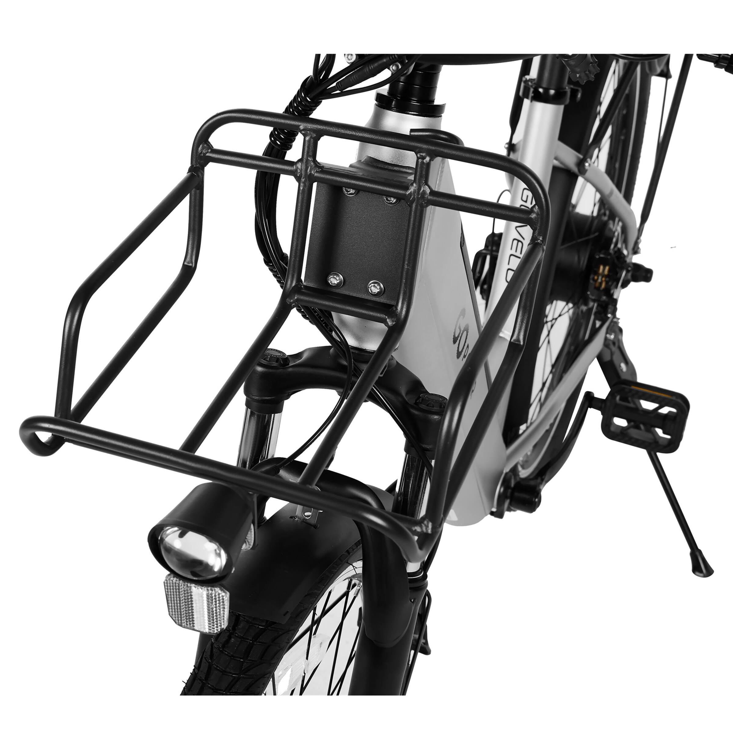 Alt View 6. GoPowerBike - GoPowerBike GoVelo Ebike with 20 mph Max Speed & 500W Motor | UL2849 Certified | Silver - Silver.