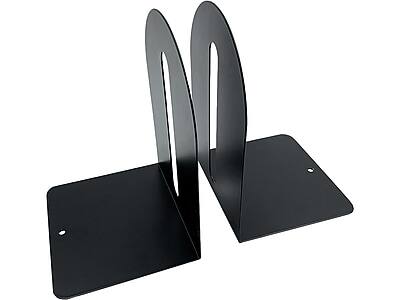 Huron - Steel Book Ends, 7.25"H, (HASZ0089) - Black