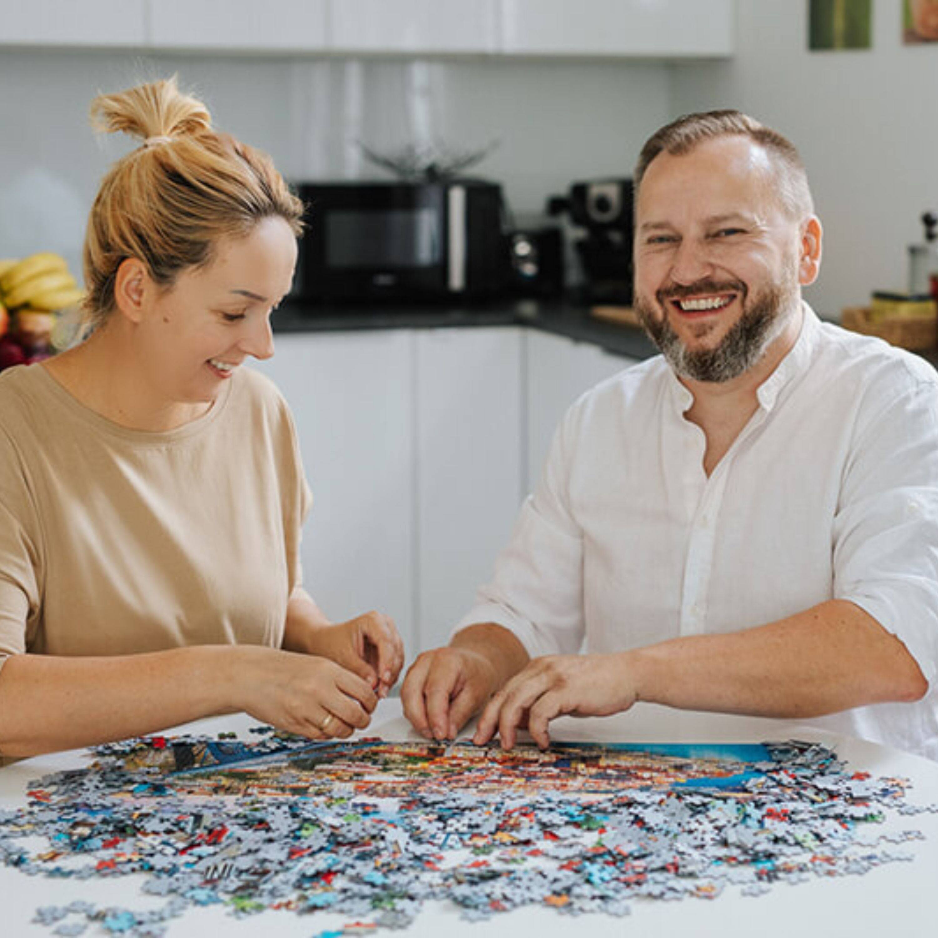 Alt View 5. Trefl - Trefl Wood Craft 1000 Piece Wooden Puzzle - Disney's Villains - Multicolor.