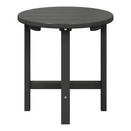 WestinTrends - Dylan Adirondack Round Outdoor Side Table - Gray
