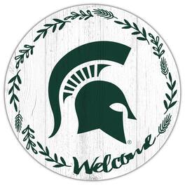Fan Creations - Michigan State Spartans 12" Welcome Circle Sign - Multicolor
