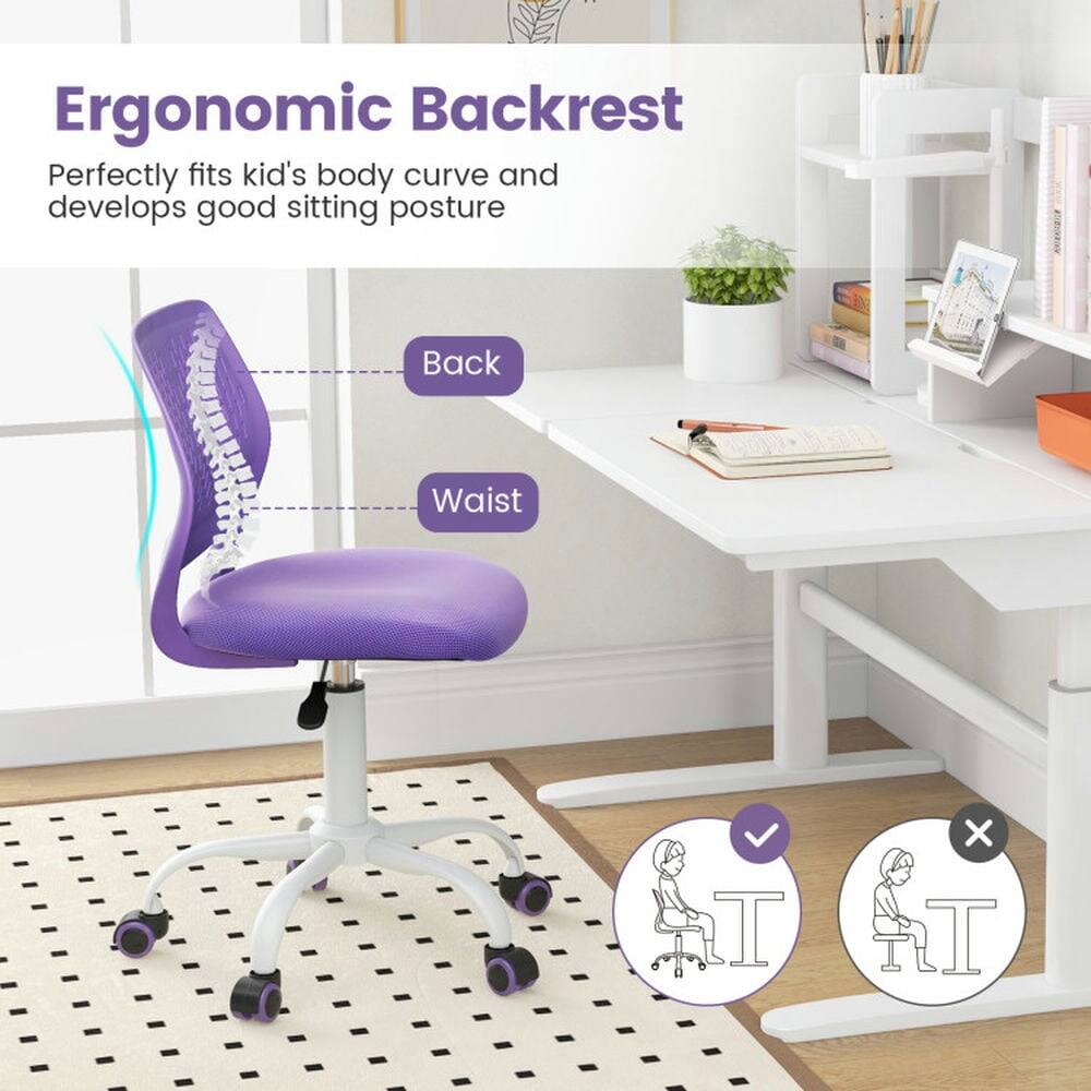 Ergonomic Backrest

Perfectly fits kid's body curve and develops good sitting posture

Back

Waist