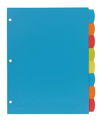 Alt View 3. Avery - Big Tab Write & Erase Plastic Divider, 8 Tabs, 1 Set - Multicolor.