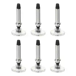 Unique Bargains - 6pcs 7mm Round Disc Replacement Tips Universal for Capacitive Touch Screen Stylus Pen Daily Use - Silver