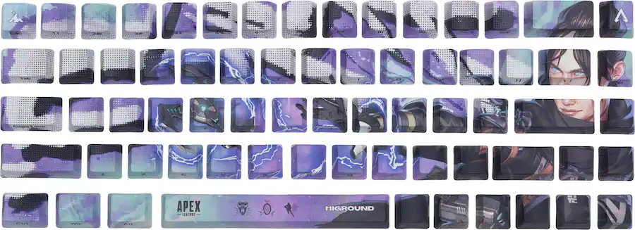 Higround APEX Legends 68 Key Artisan PBT Keycaps Wraith HG68KS-APWR24US ...