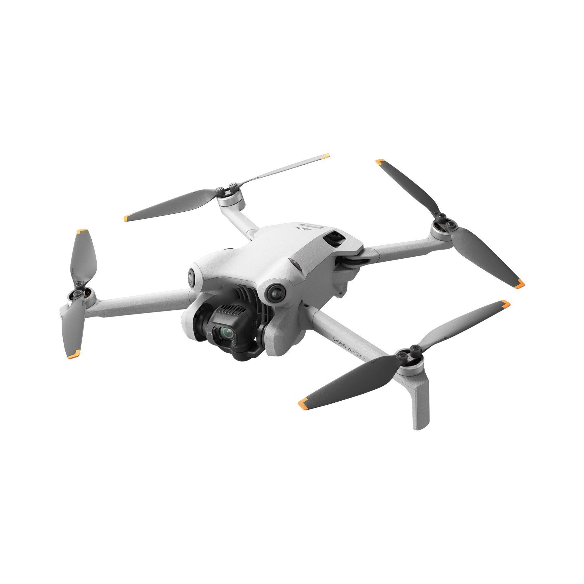 Angle. DJI - DJI Mini 4 Pro Fly More Combo (DJI RC 2) (GL) with Weatherproof Hard Case with Customizable Foam bundle.