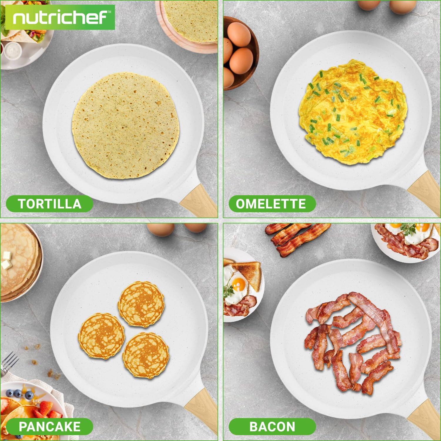 nutrichef  
TORTILLA  
OMELETTE  
PANCAKE  
BACON