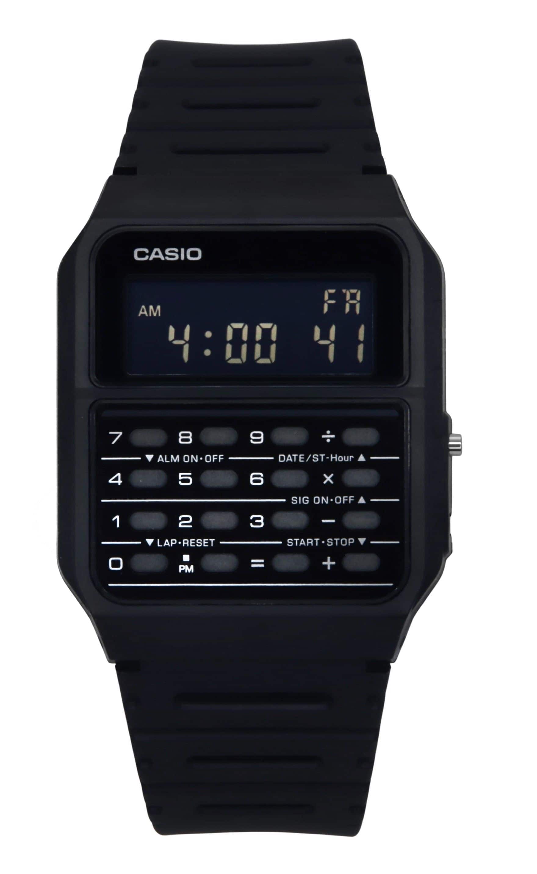 Casio - Youth Data Bank CA-53WF-1B CA53WF-1B Quartz Unisex Watch - Black