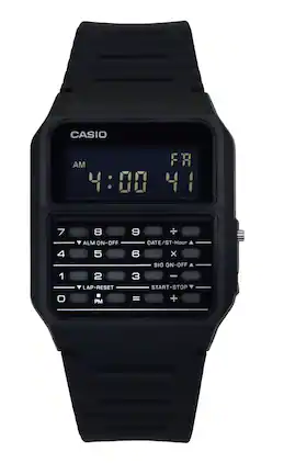 Casio - Youth Data Bank CA-53WF-1B CA53WF-1B Quartz Unisex Watch - Black