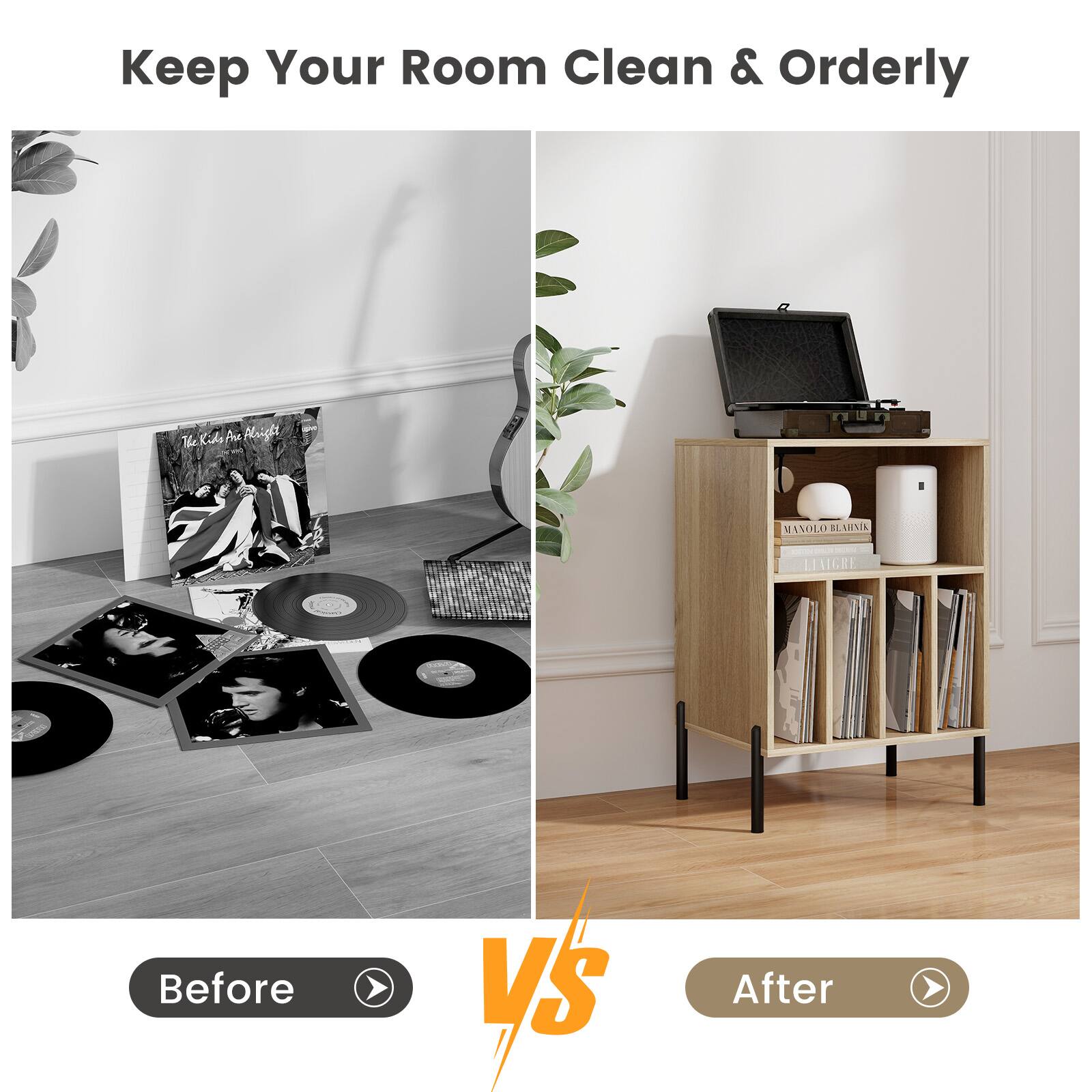 Keep Your Room Clean & Orderly

Before VS After
