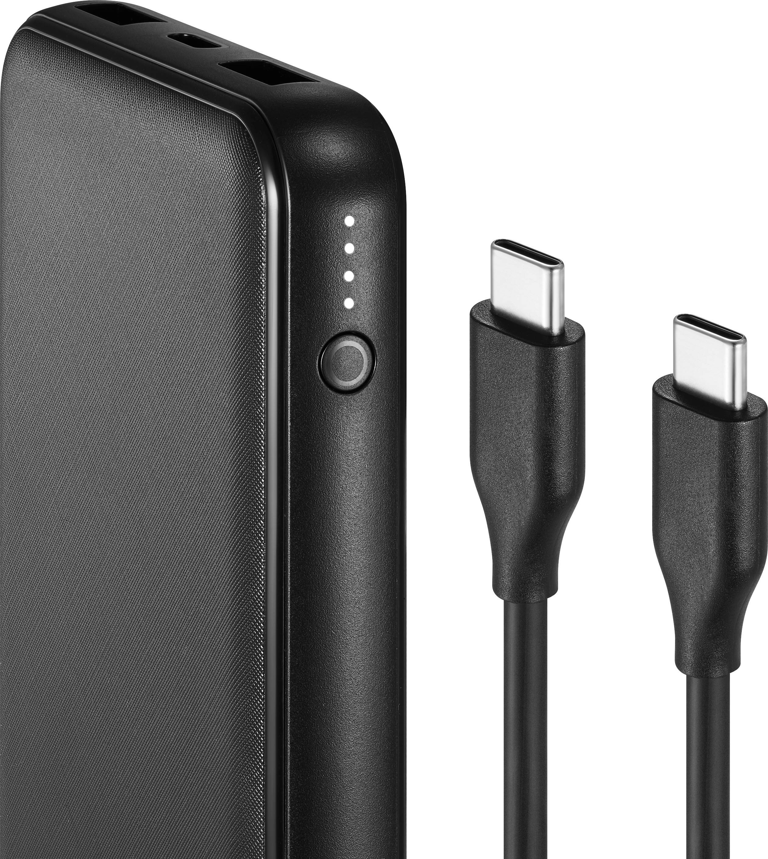 Alt View 14. Best Buy essentials™ - 20W 10,000mAh Portable Charger for Most Smartphones, Tablets and USB Devices - Black.