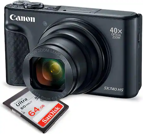 Canon 40x Optical Zoom Lens 40x IS Ultra 4.3-172.0mm 1:3.3-6.9 1:3 MB/s 80 GB a m 64 SanDisk SX740 HS