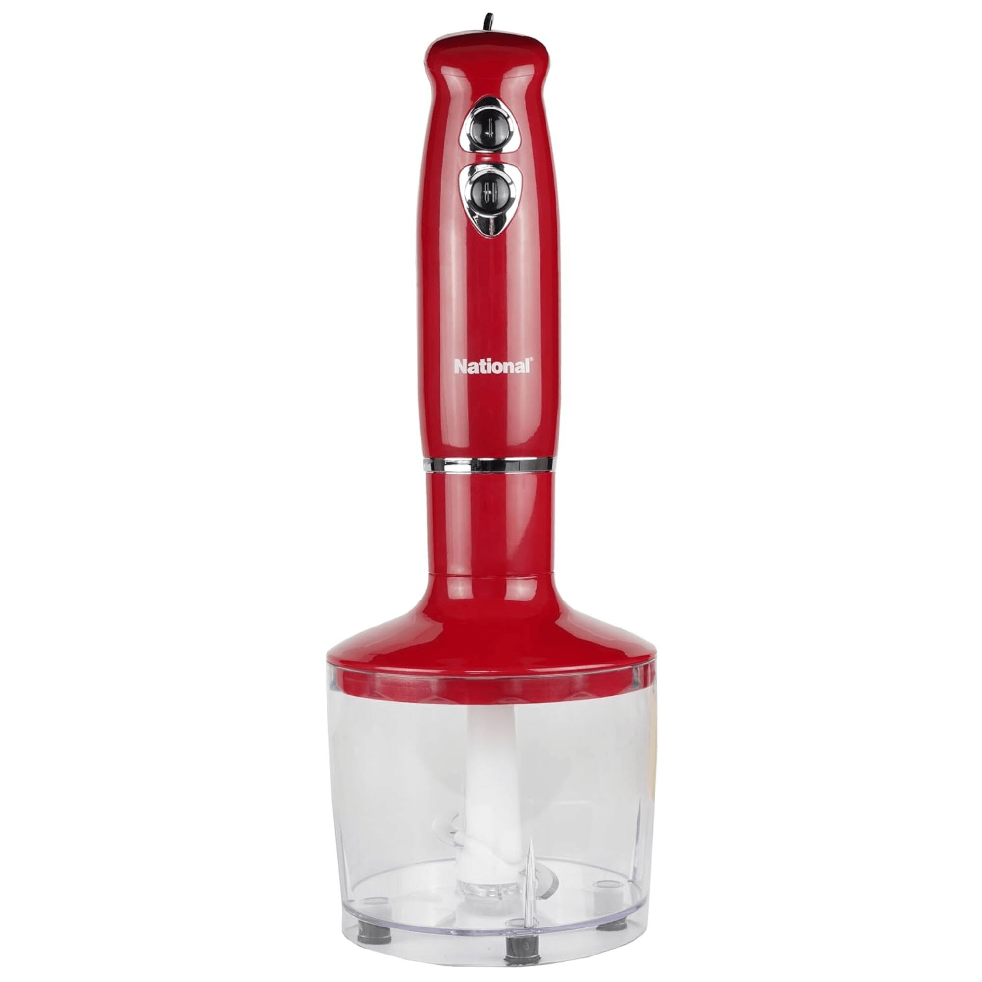 Alt View 2. National - Multi-Purpose 4-in-1 Immersion Hand Blender - Red.