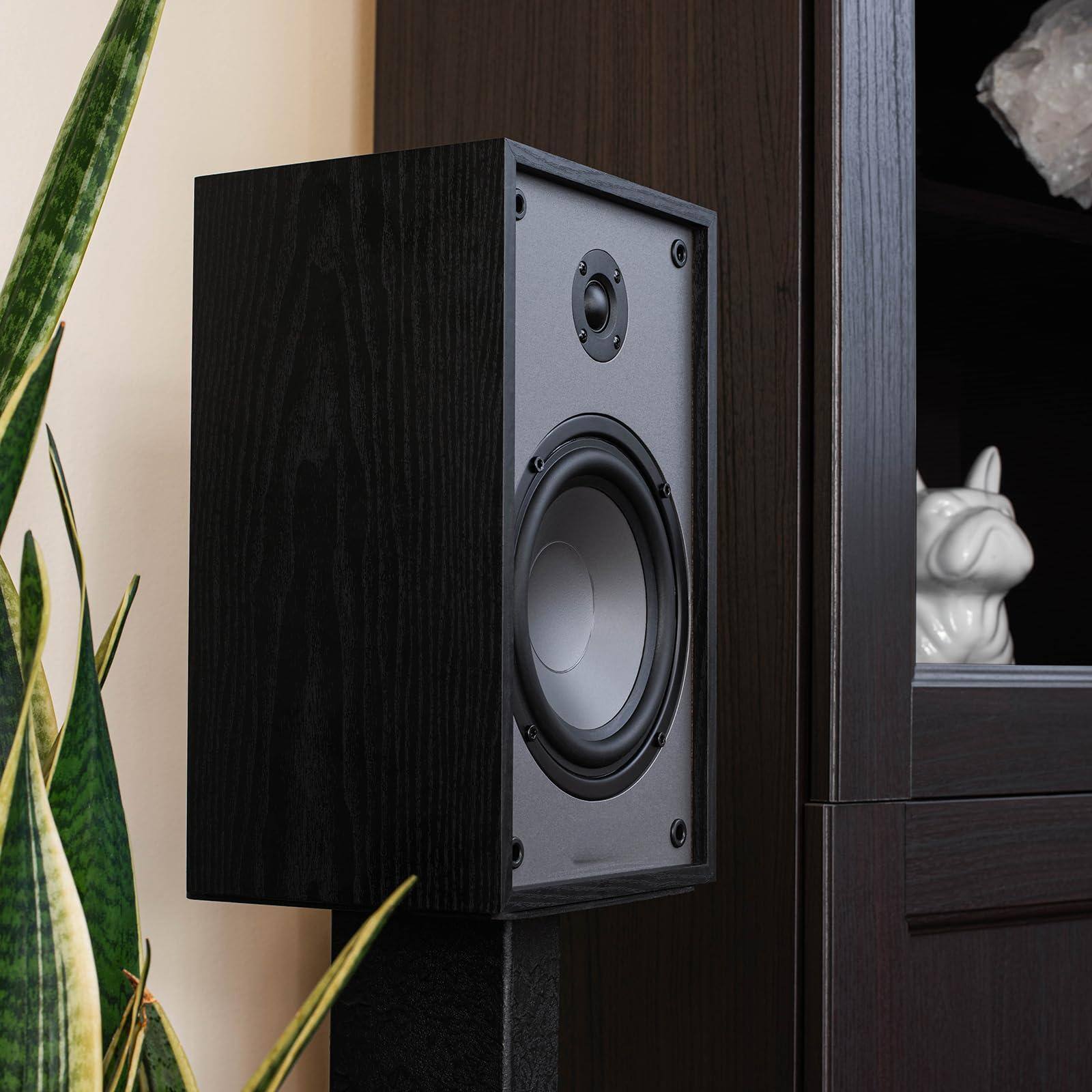 Alt View 4. TECH SAFARI - Classic B65 Bookshelf Pair - Wood.