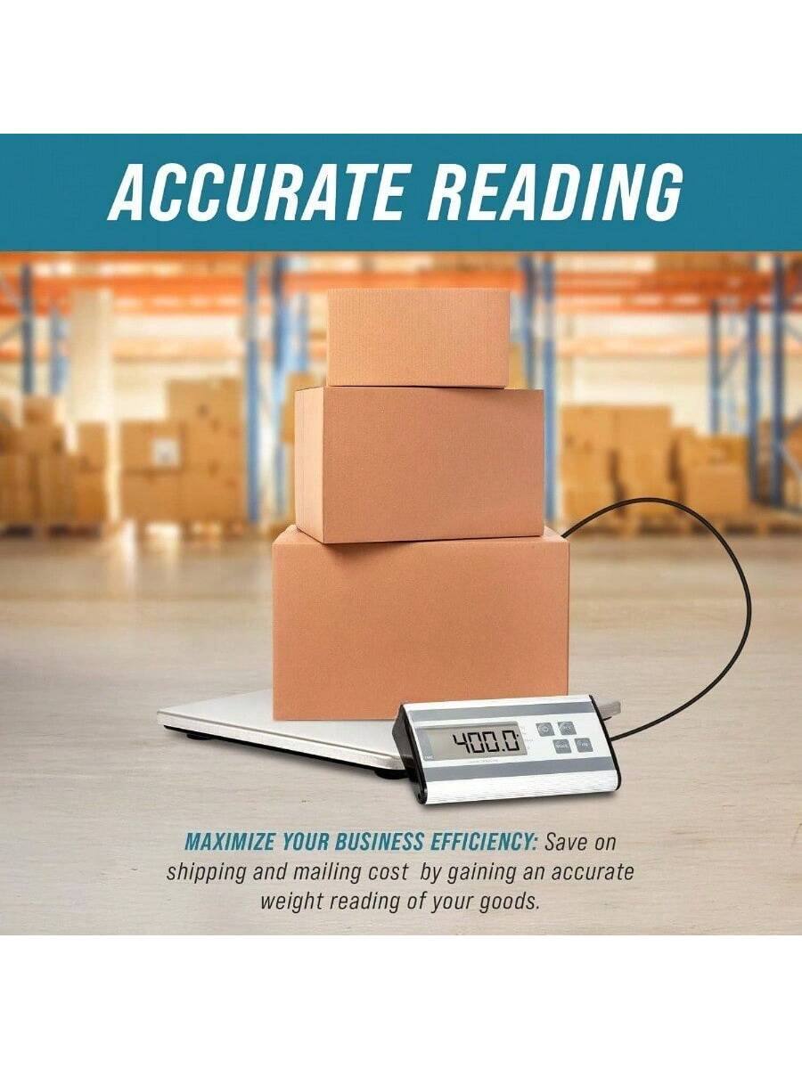 ACCURATE READING

MAXIMIZE YOUR BUSINESS EFFICIENCY: Save on shipping and mailing cost by gaining an accurate weight reading of your goods.