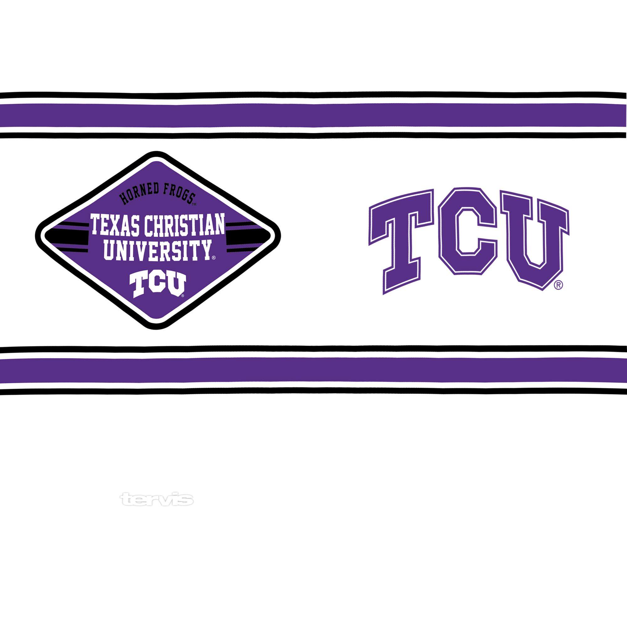 HORNED FROGS  
TEXAS CHRISTIAN UNIVERSITY  
TCU  

TCU  

tervis