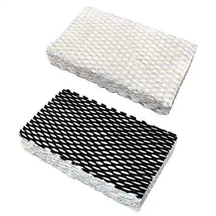 Front. HQRP - 2-Pack Humidifier Wick Filters Type F Replacement for Holmes HWF23CS / HWF23 - HM1200 HM1250 BCM1250.