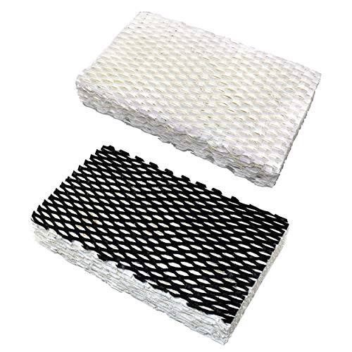 Front. HQRP - 2-Pack Humidifier Wick Filters Type F Replacement for Holmes HWF23CS / HWF23 - HM1200 HM1250 BCM1250.