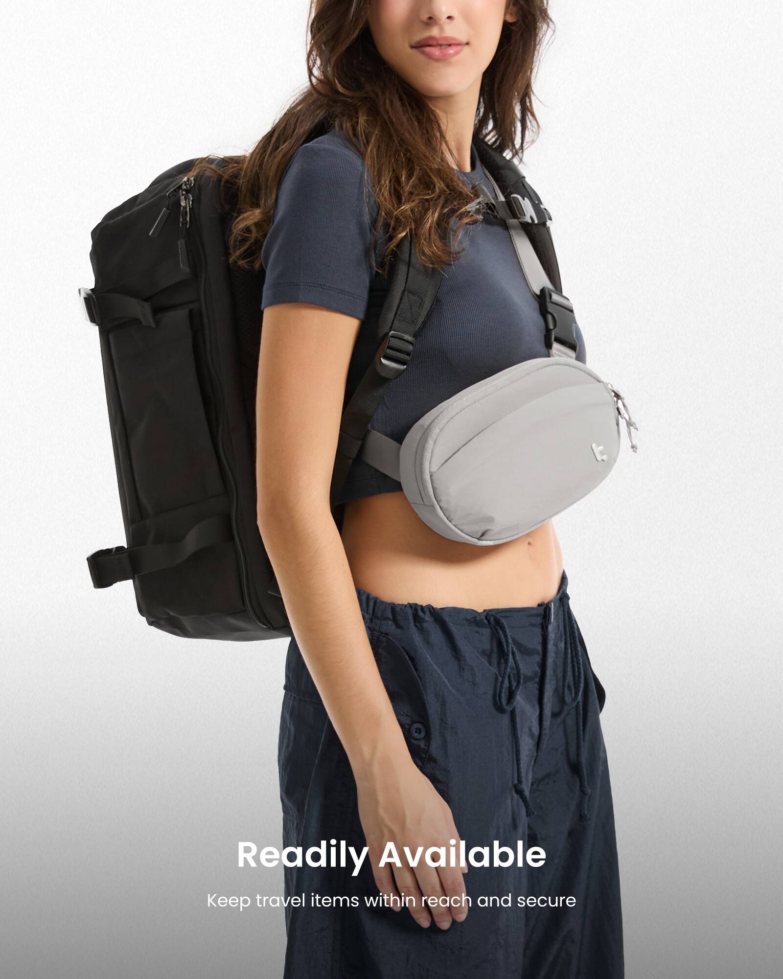 Readily Available: Keep travel items within reach and secure.