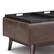 Alt View 13. Simpli Home - Owen Tray Top Small Coffee Table Storage Ottoman - Distressed Chestnut Brown.
