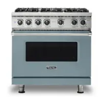 Viking - 5-Series Gas Sealed Burner Range - November Sky - Front_Zoom