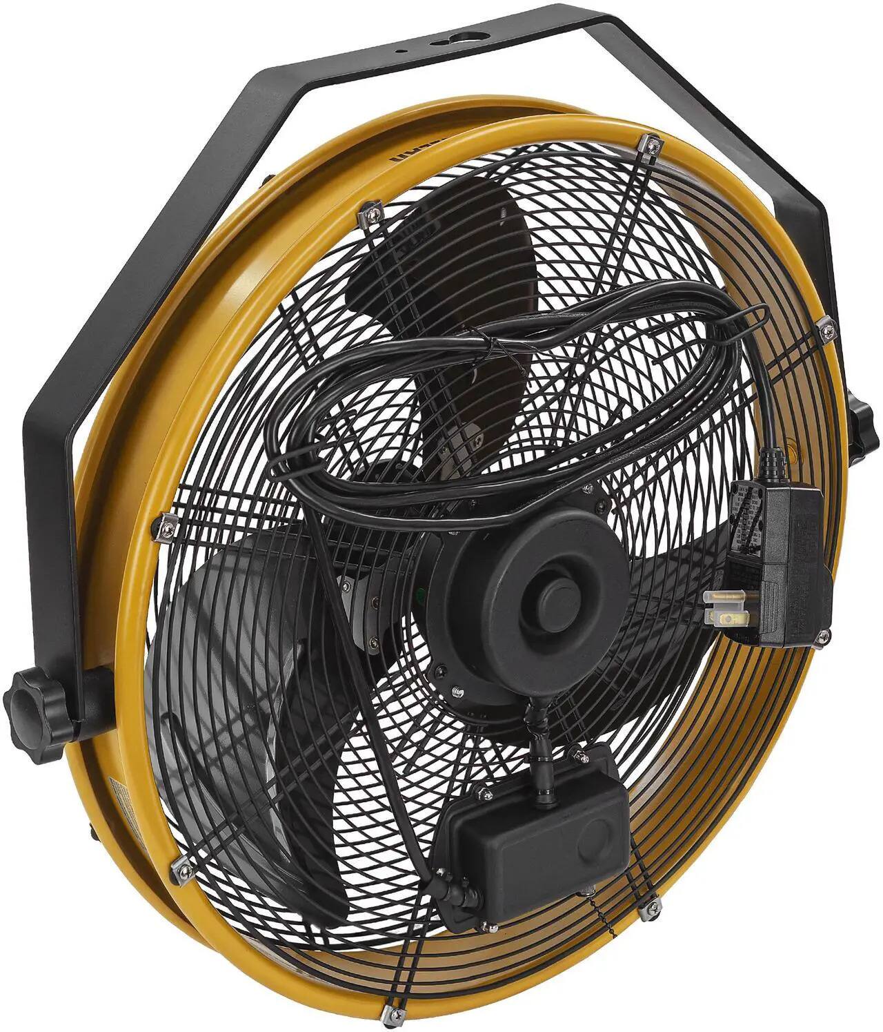Alt View 2. Caterpillar - Caterpillar CF-HVOD-18S-NG 18" IPX4 4000 CFM 3-Speed Wall Fan.