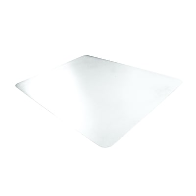 Front. Desktex - Desktex Plastic Desk Pad, 22" x 17", Clear (FPDE1722RA) - Clear.