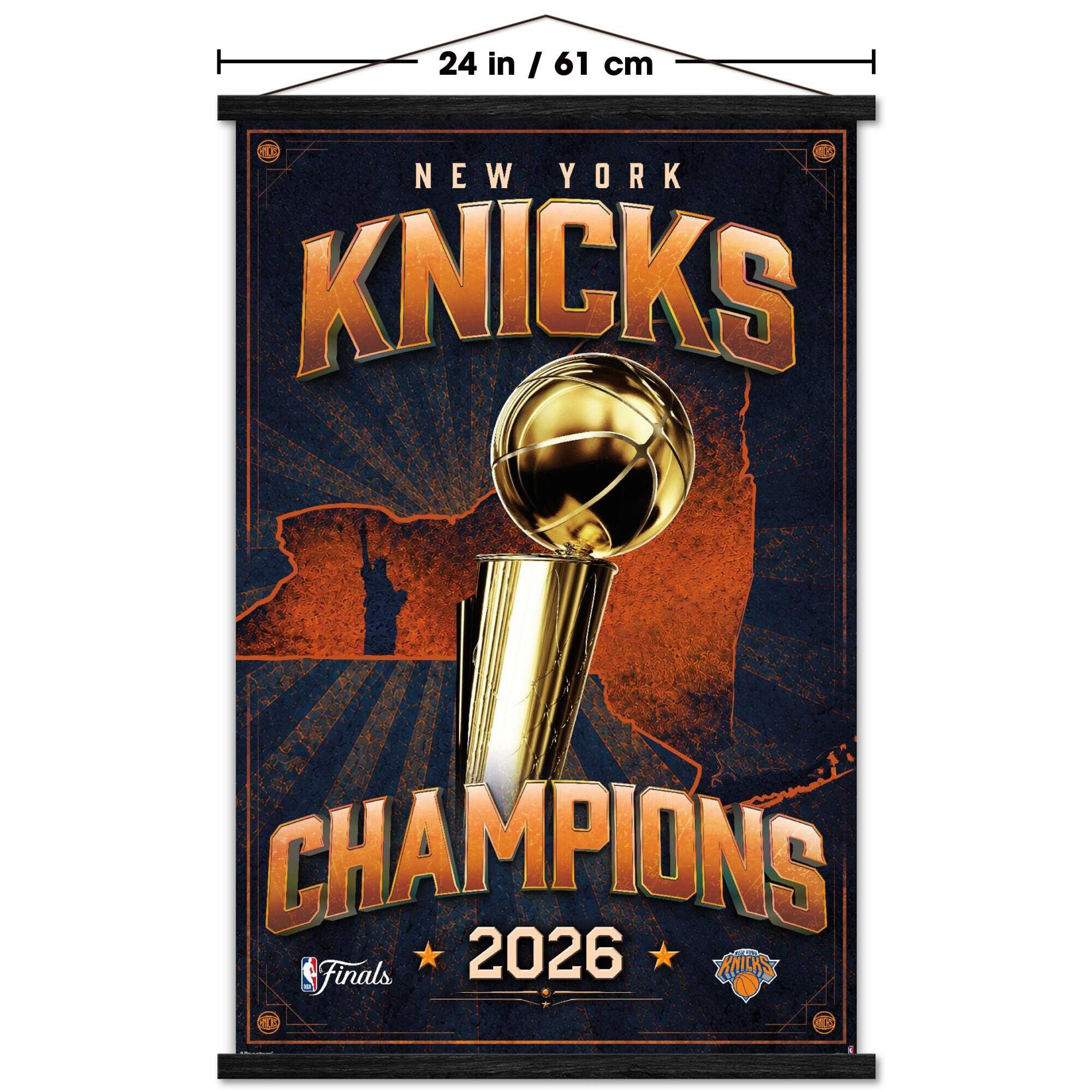 24 in / 61 cm  
NEW YORK KNICKS  
CHAMPIONS  
Finals 2026