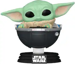 Funko - POP! VINYL: Star Wars: The Mandalorian - Grogu w/Prama - Collectibles - Multicolor