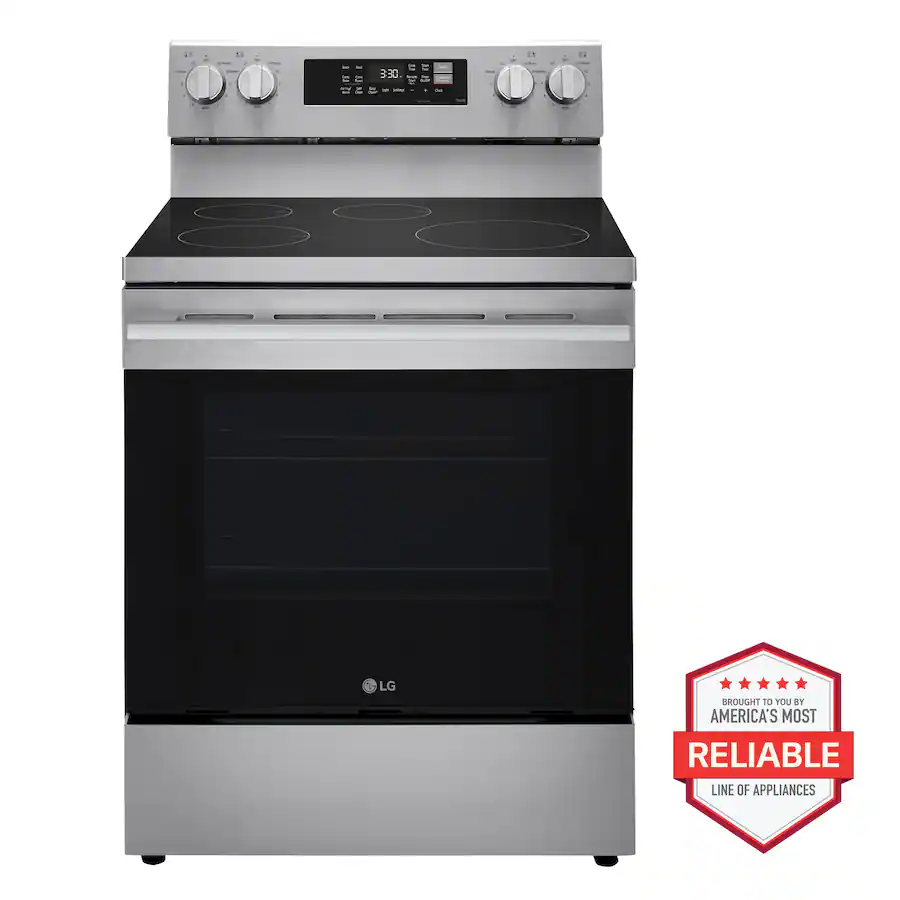 LG 30 in 6.3 Cu. Ft. Freestanding Electric Induction True Convection ...