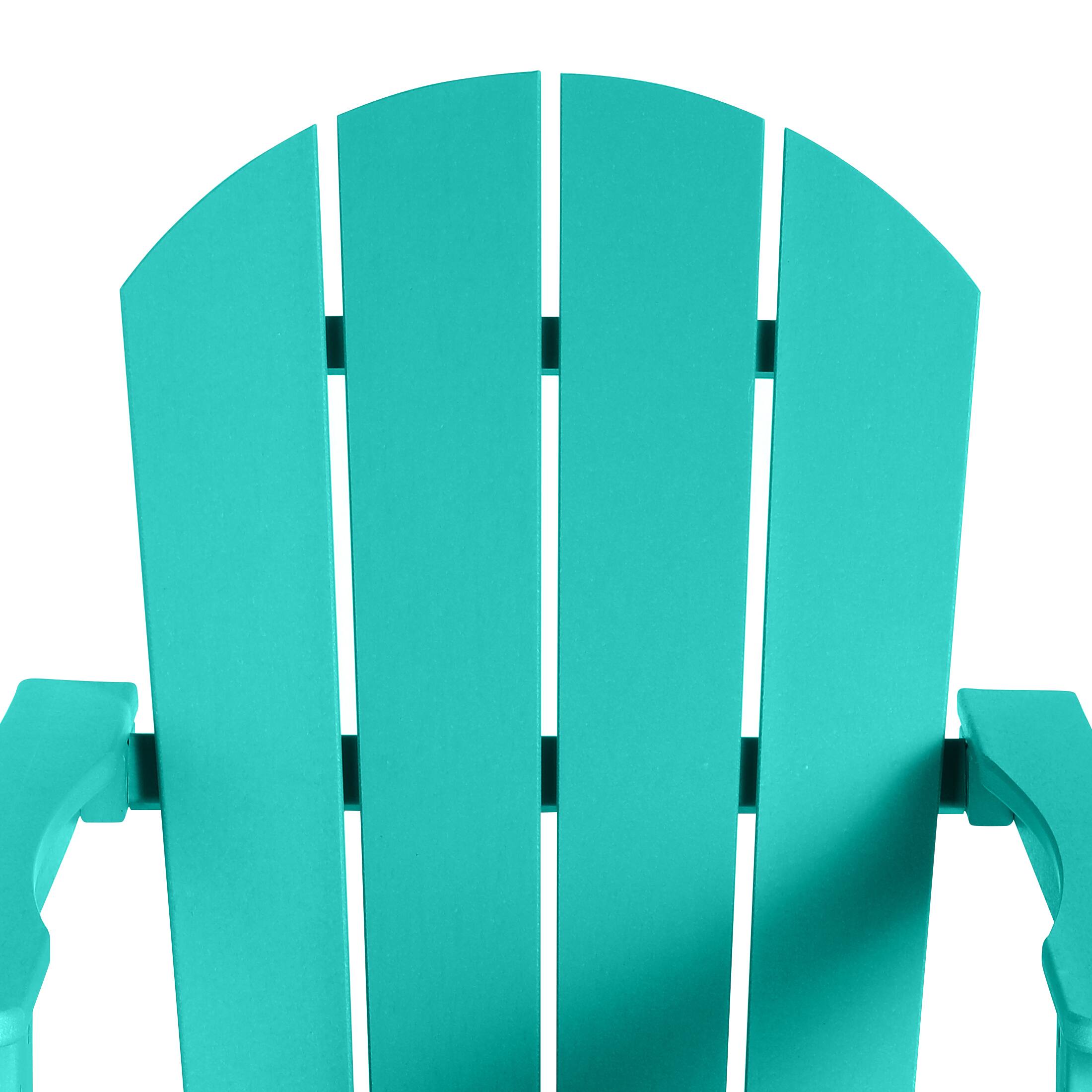 Alt View 5. WestinTrends - WestinTrends Malibu Outdoor / Patio Poly Adirondack rocking chair - Turquoise.