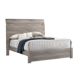 Manhattan Lane - Posy Platform Queen Size Bed with Split Headboard - Gray