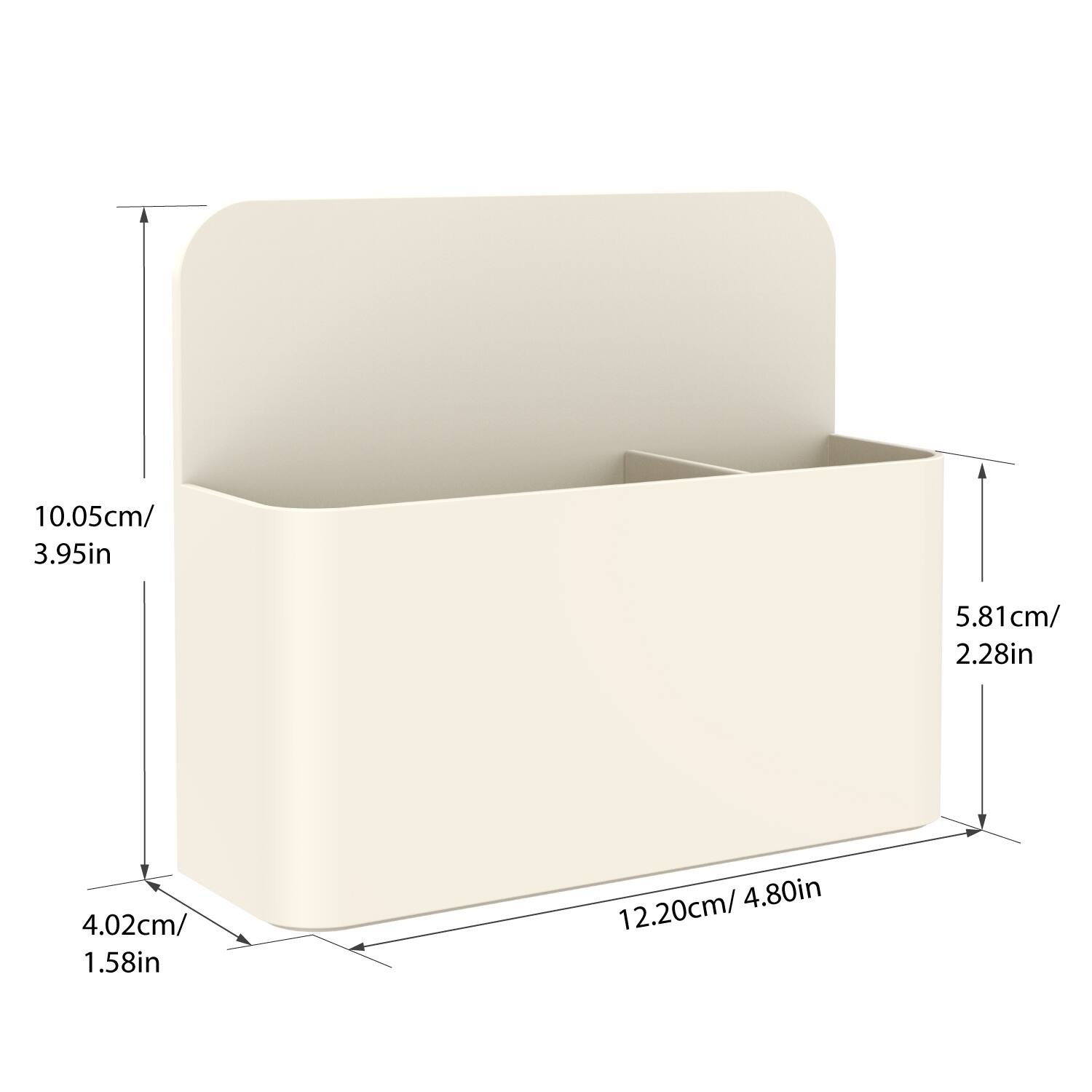 10.05cm/ 3.95in  
5.81cm/ 2.28in  
4.02cm/ 1.58in  
12.20cm/ 4.80in