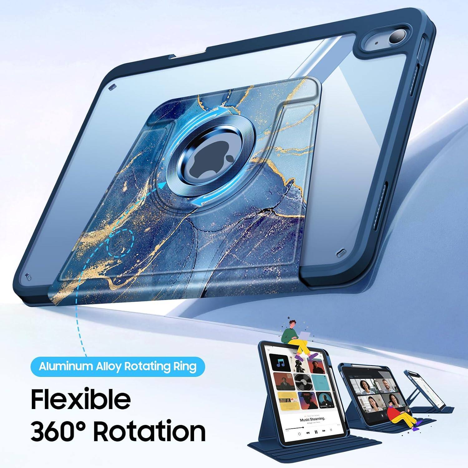 Aluminum Alloy Rotating Ring Flexible 360° Rotation

Music Streaming.