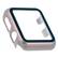 Left. Stock Preferred - 3 Pack Apple Watch 40mm Protective Cover with 9H Tempered Glass - Rose Gold, Pink, Clear.