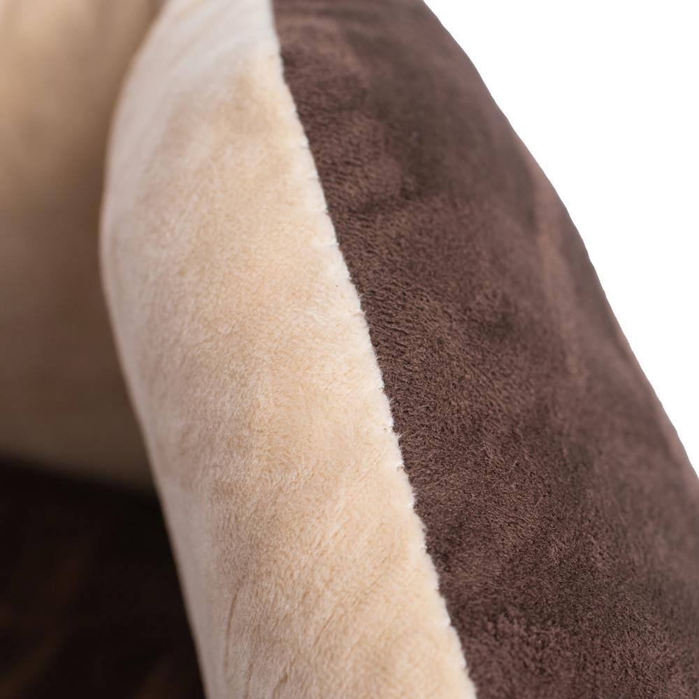 Alt View 4. Armarkat - Pet Bed With Polyfill In Beige and Mocha For Cats And Extra Small Dogs - Beige.