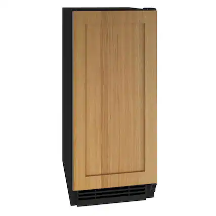 Angle. U-Line - 15" 55-lb Clear Ice Machine - Custom Panel Ready.