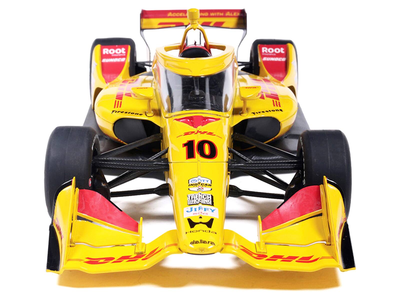 ACCEL WITH ALD Root SUNDCO Root SUNDCE Firestone Hi Tirestone OME 10 INDYCAR TREACH SHORING JIFFY Honda Dallara