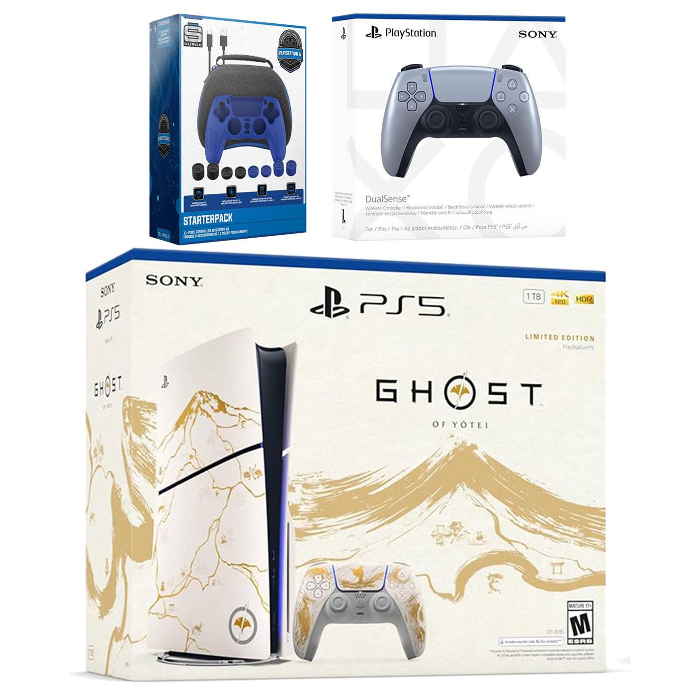 Sure, here is the corrected and grouped text from the image:

---

**PlayStation**

**SONY**

**DualSense™**

**STARTERPACK**

**GHOST OF YOTAI**

**LIMITED EDITION**

**1TB**

**4K**

**HDR**

**M**

**SONY**

**PS5**

**GHOST OF YOTAI**

**1TB**

**4K**

**HDR**

**M**

**SONY**

**PS5**

**GHOST OF YOTAI**

**1TB**

**4K**

**HDR**

**M**

**SONY**

**PS5**

**GHOST OF YOTAI**

**1TB**

**4K**

**HDR**

**M**

**SONY**

**PS5**

**GHOST OF YOTAI**

**1TB**

**4K**

**HDR**

**M**

**SONY**

**PS5**

**GHOST OF YOTAI**

**1TB**

**4K**

**HDR**

**M**

**SONY**

**PS5**

**GHOST OF YOTAI**

**1TB**

**4K**

**HDR**

**M**

**SONY**

**PS5**

**GHOST OF YOTAI**

