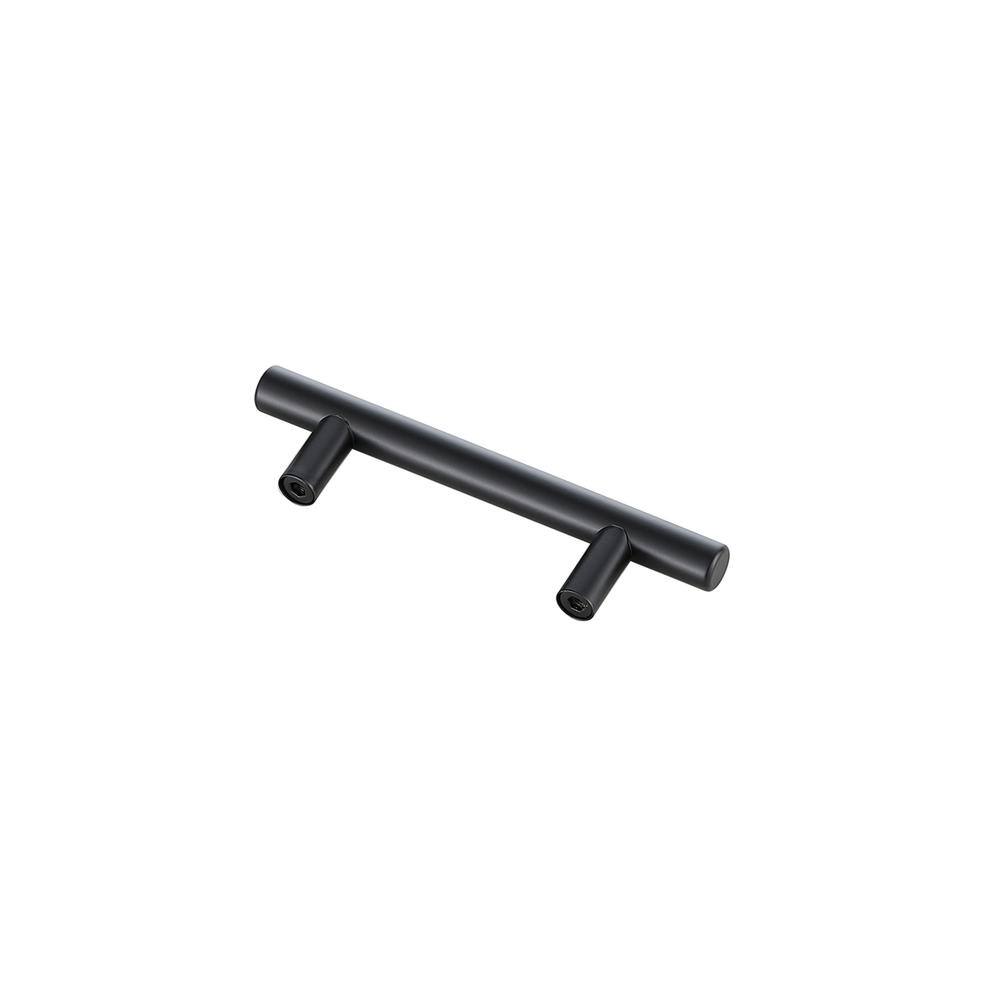 Left. Elegant Decor - Quinn 3" Center to Center Matte Black Bar Pull Multipack (set of 10) - Matte Black.